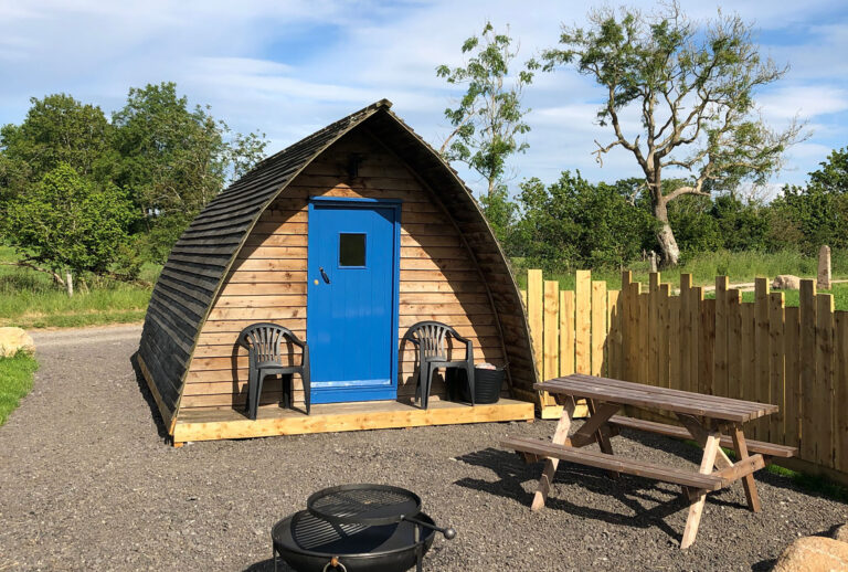 Camping Pods and Tethera Shepherds hut